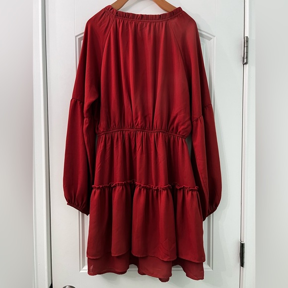 Andree by Unit Rust Peasant Mini Dress - Picture 4 of 8